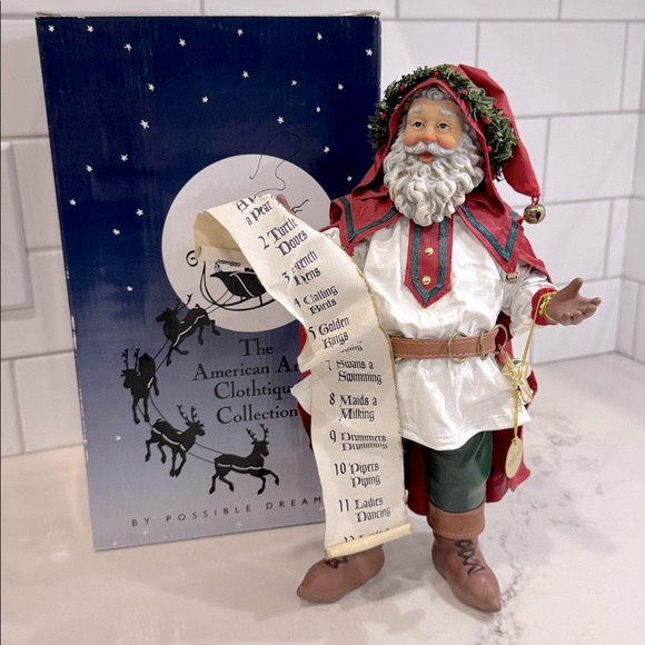 ❤️🎄 DEPT 56 | Clothtique Possible Dreams Collectible Santa |12 Days Of Christmas - Picture 9 of 12